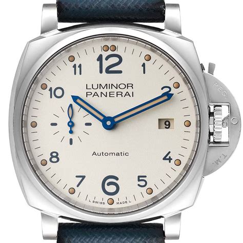 Panerai Luminor Due 3 Days 42mm Ivory Dial Mens Watch.